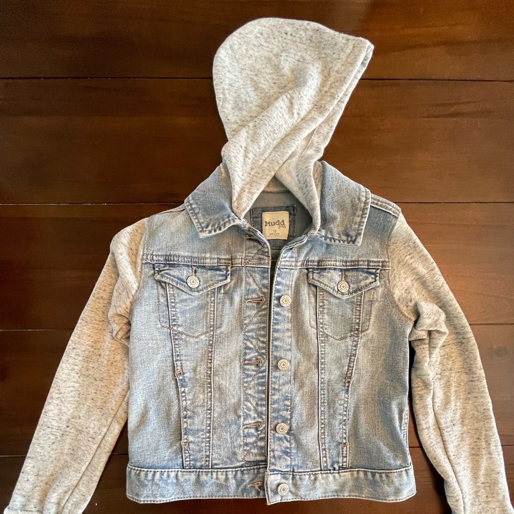 Girls Mudd Jean Jacket / Hoodie - size 12